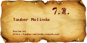 Tauber Melinda névjegykártya
